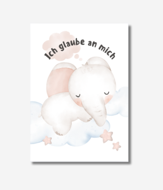 Kinderposter Elefant