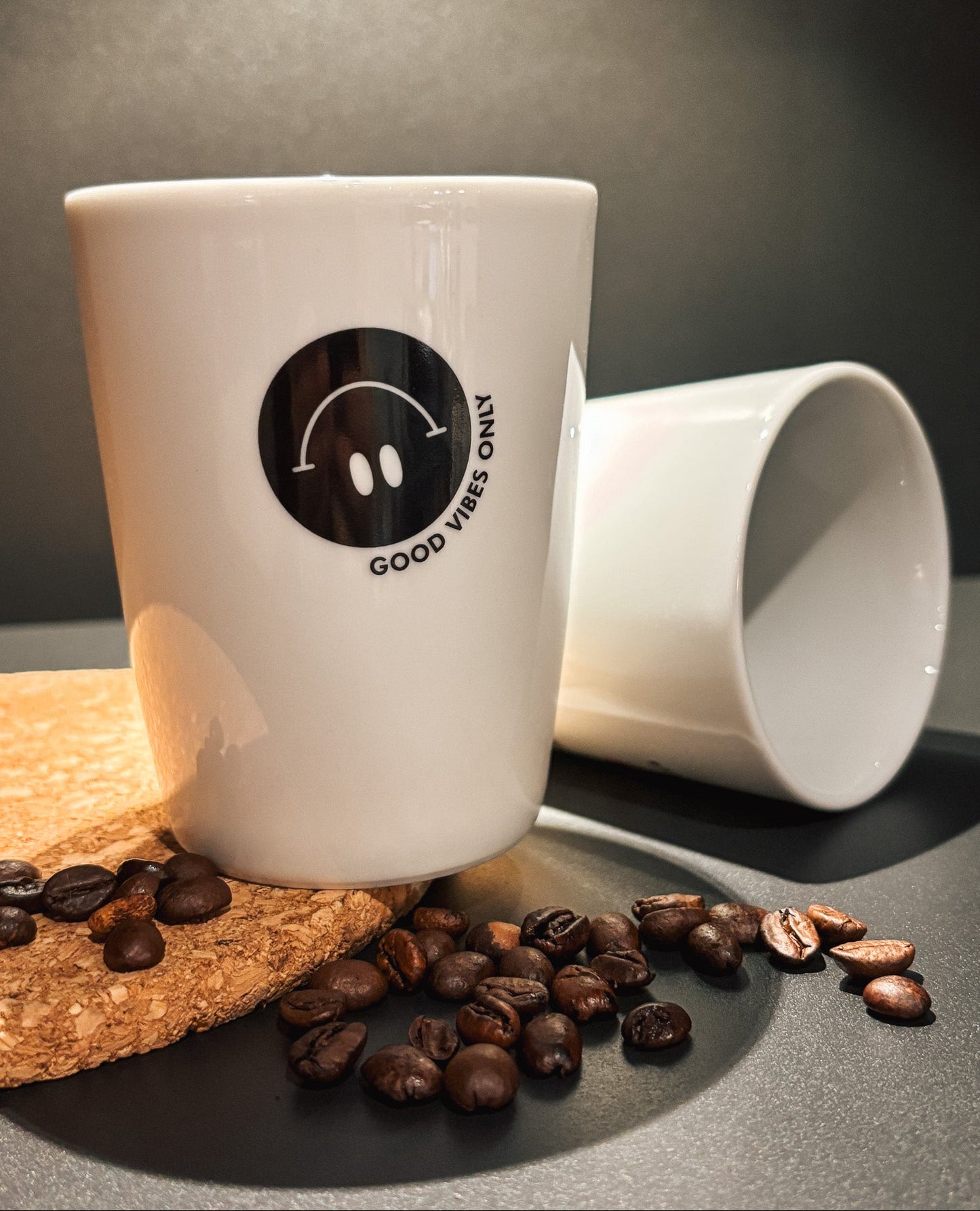 Becher Tasse Smiley - Good Vibes Only