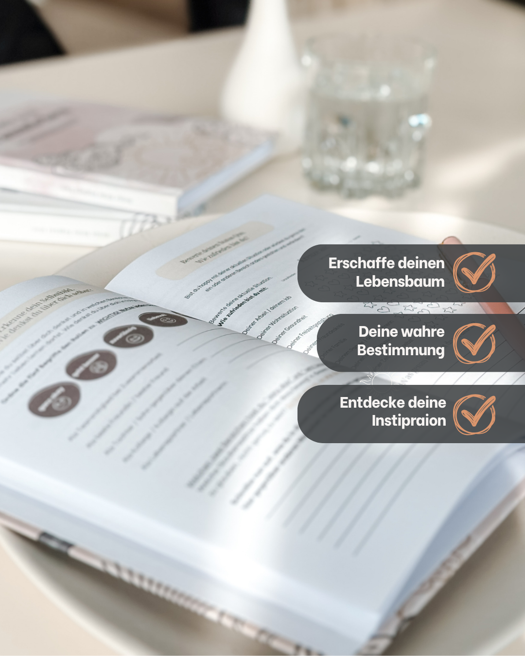 Entdecke im Vistam Workbook deine wahre Bestimmung, lass dich inspirieren und stärke dich mit deinen bisherigen Erfolgen. Du kannst alles schaffen!