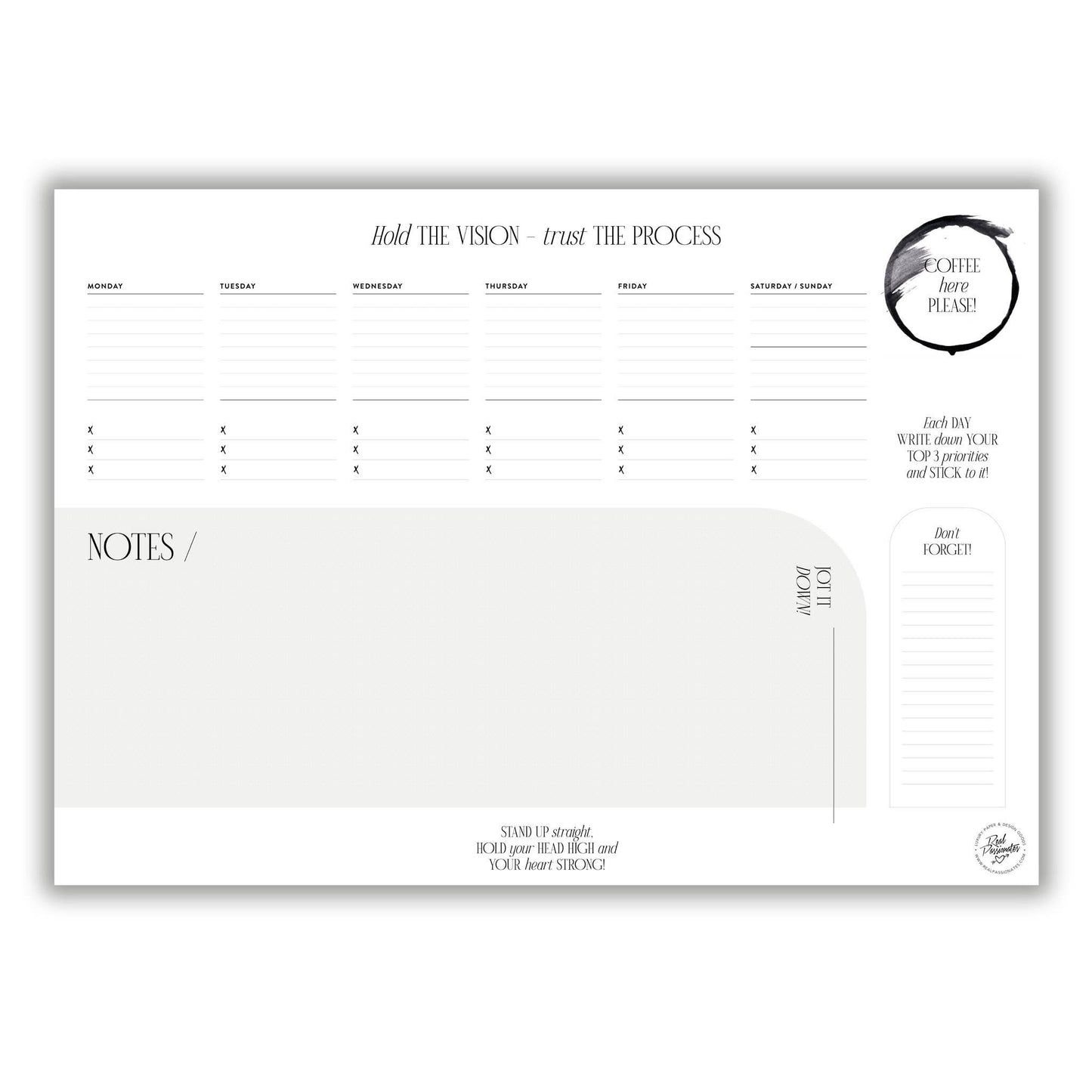 Große Design-Schreibunterlage, A2