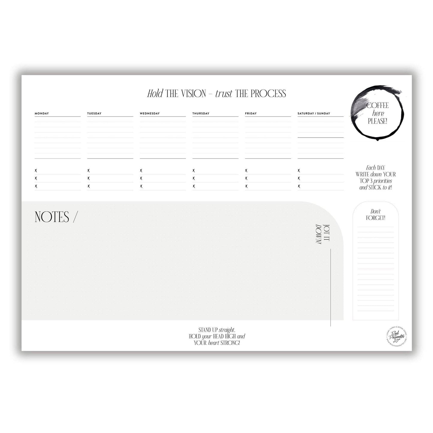 Große Design-Schreibunterlage, A2