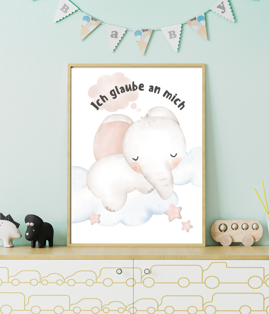 Kinderposter Elefant