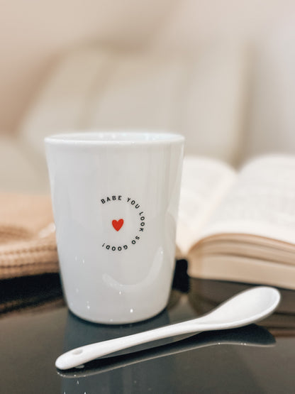 Becher Tasse Heart - You look so good