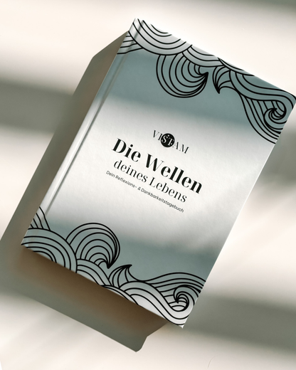 Reflexionstagebuch Die Wellen deines Lebens – Achtsamkeit & Dankbarkeit in 154 Seiten